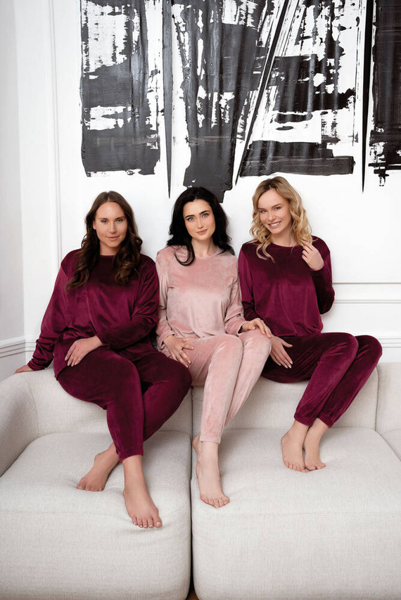 Akara Dámská souprava Italian Fashion - pudrově růžová