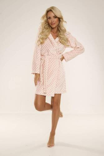 546 Melanie Dámský krátký župan Forex - lososový