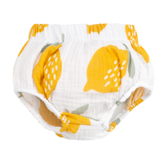 Lemons muslin bloomers Pinokio - letní bavlněné kalhotky v citronové barvě