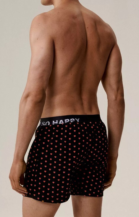 2GMB-011 Pánské boxerky Atlantic - bavlna, potisk srdce, 2 balení