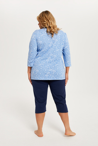 Jomala Dámské pyžamo 3/4 rukáv, 3/4 kalhoty Italská móda