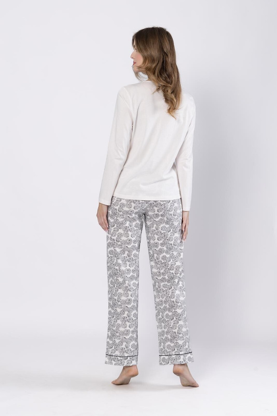 Baśka 1698 Leveza pyžamo černé - klasické, dvoudílné, pohodlné