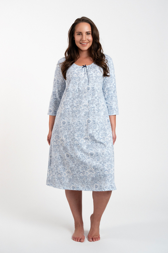 Noční košile Antonia Italian Fashion - modrý potisk