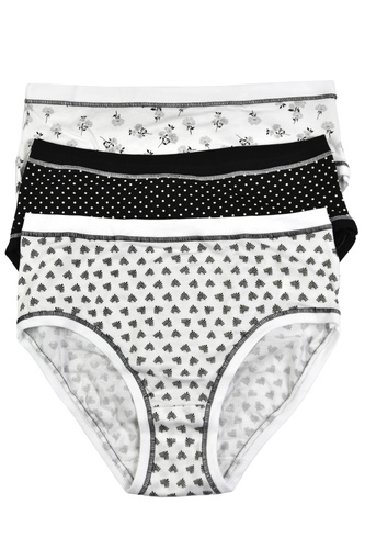 3362 MINI-2H100 Dámské bavlněné kalhotky Cotonella, mini střih, 3 balení