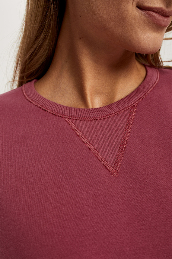 Dámská dlouhá souprava Panama. rukáv, délka. kalhoty Italian Fashion - malinová