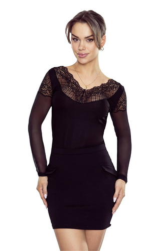 Dámská halenka Eldar Manami černá - viskóza, dlouhý rukáv, elegantní