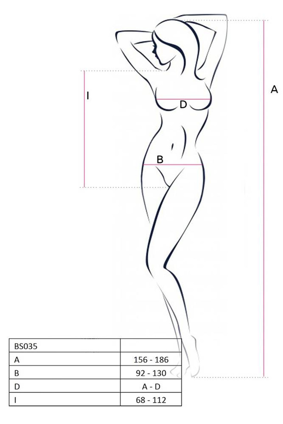 BS035 Bodystocking Passion černá