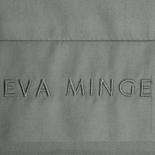 1C Elegantní saténové povlečení Eva Minge Eurofirany steel | makrosatin 100% bavlna