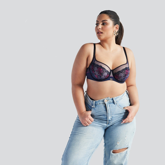 2120 Měkká podprsenka Ava - tmavě modrá