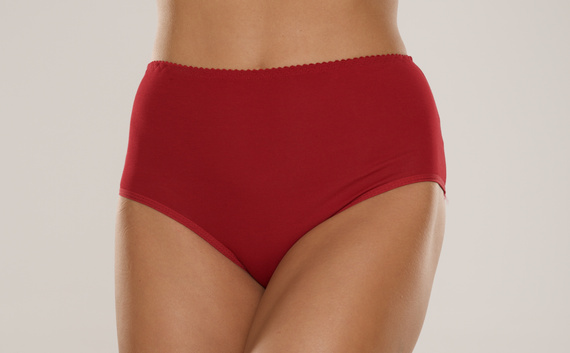 018 Sara Kalhotky s vysokým sedem De lafense - vínové