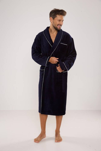 735 Manuele pánský župan De Lafense - tmavě modrý