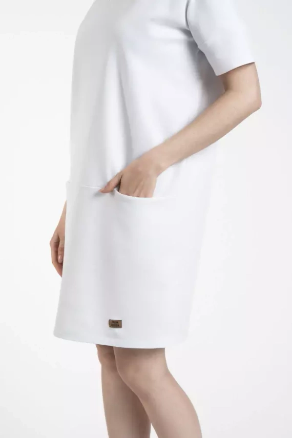 Karina Dámská tunika s krátkým rukávem Italian Fashion - bílá