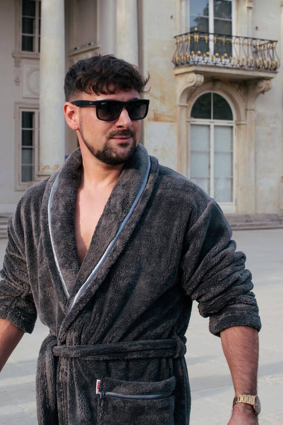 716 Rafael pánský župan De lafense - grafitový