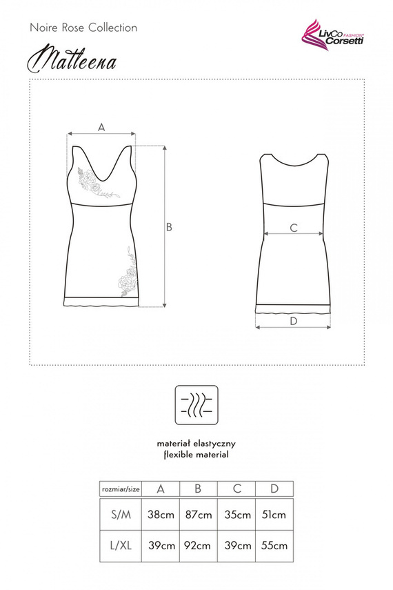 Matleena LC 90366 LivCo Corsetti Módní dámská košilka