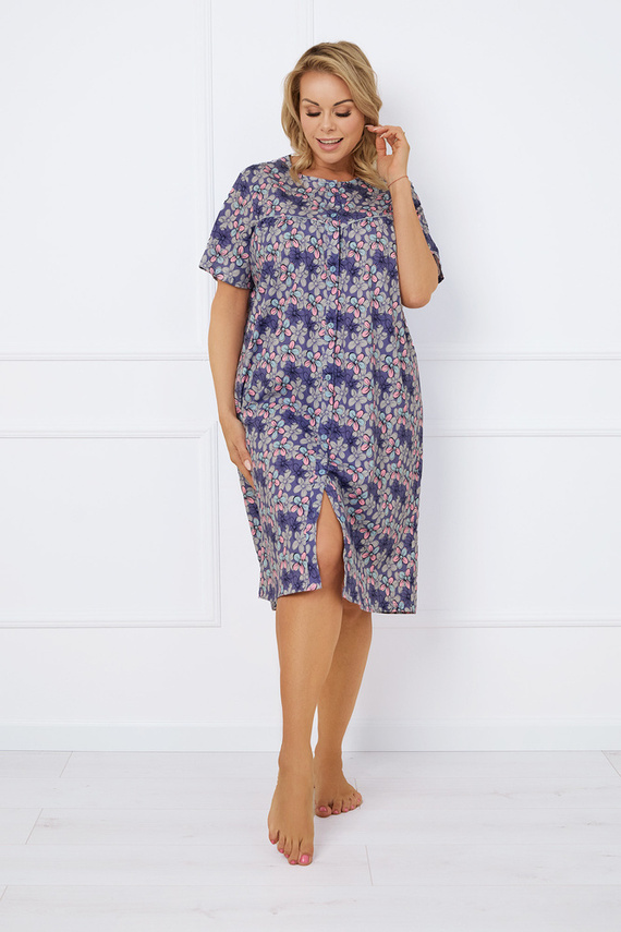 Noční košile Bonaria, krátký rukáv Italská móda - potisk