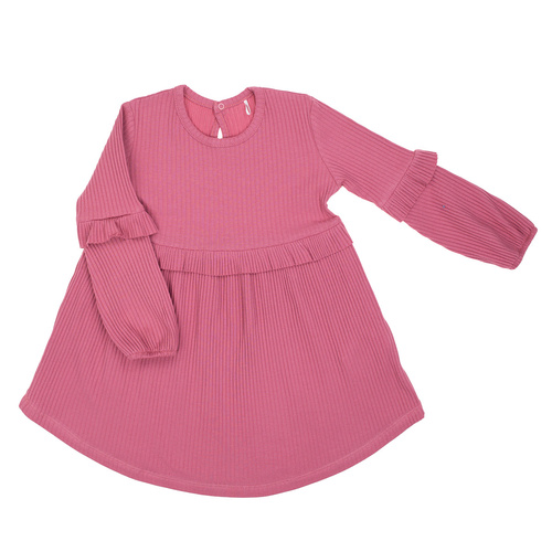 216167 Lala - Dívčí šaty Nicol, bavlna, dlouhý rukáv