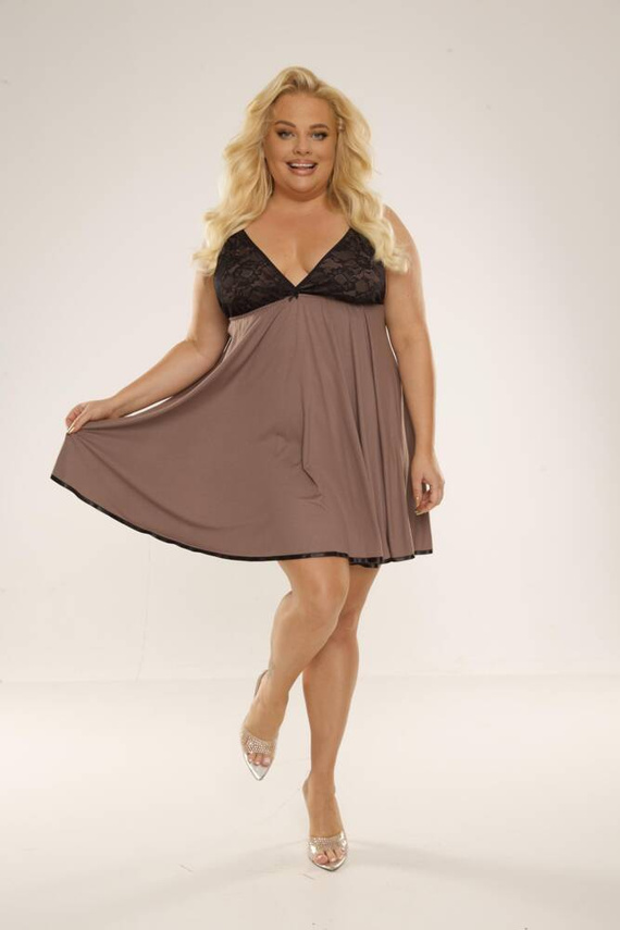 713 Noční košile Cloche Forex - mocca