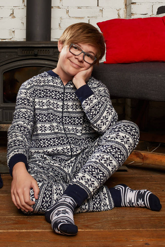 Alaska Dětský overal Italian Fashion - tmavě modrý