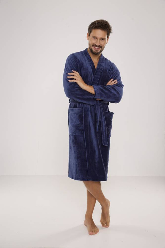 391 Hugo pánský župan De lafense - denim