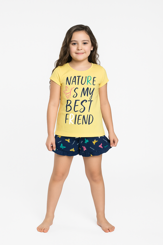 Mariposa Dívčí pyžamo Italian Fashion - žluté/modré