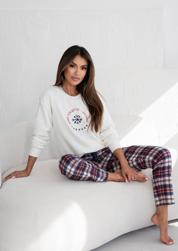 Lepší dámské pyžamo Sensis - krémové