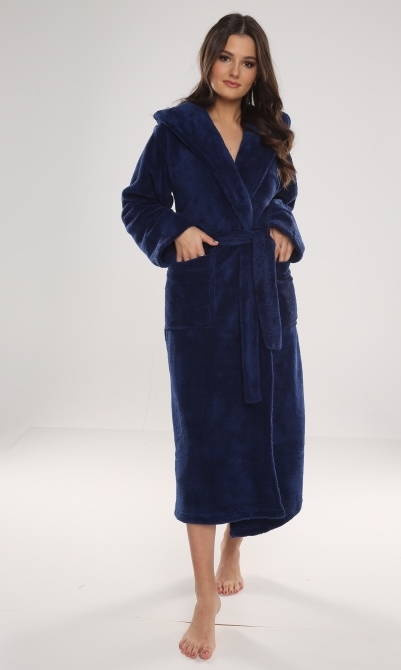 807 Dlouhý dámský župan Luna II Forex - námořnická modř