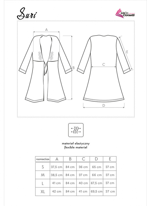 Suri LC 90021 Dámský župan LivCo Corsetti