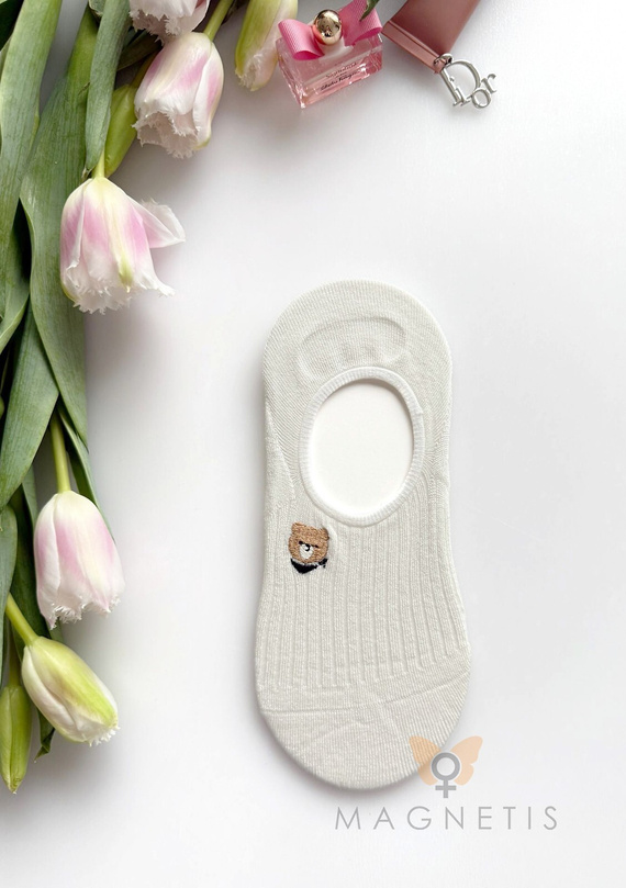 Dámské balerínkové ponožky YN-251131 Magnetis – viskóza se silikonem na patě