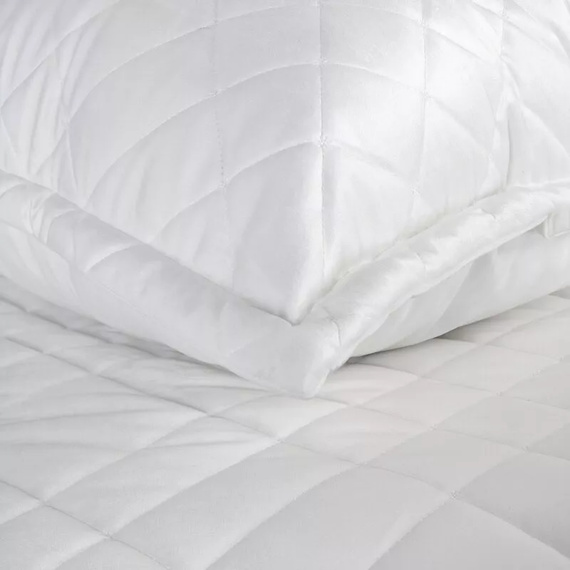 Ria 6 Velurový dekorační přehoz Eurofirany bílý