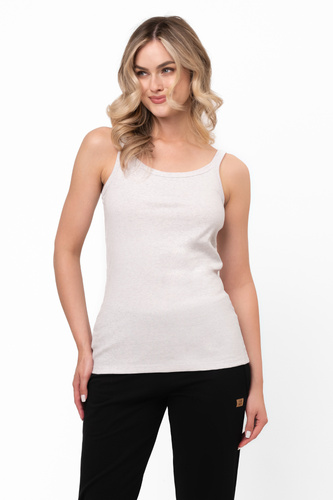 Dámské tričko Salsa s úzkými ramínky - Italian Fashion - světlý melír