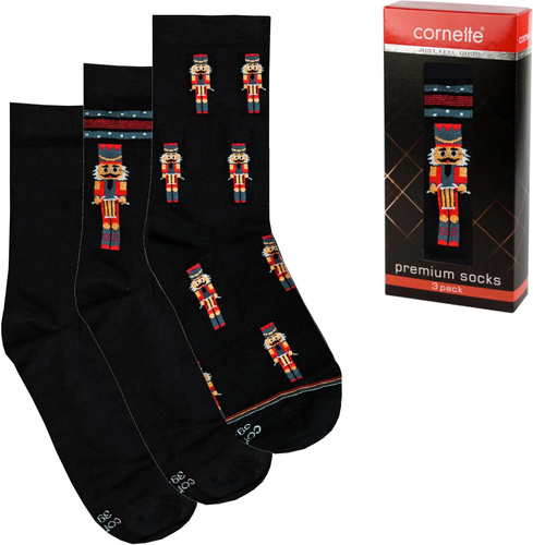 A45 Premium Socks A'3 Cornette - černé (vojáci)