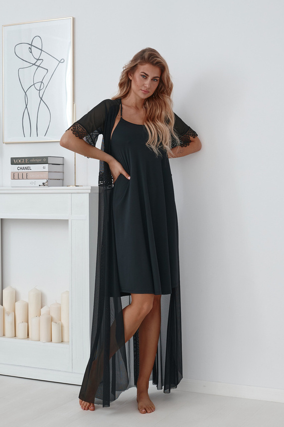 508 Noční košile Lupoline - černá