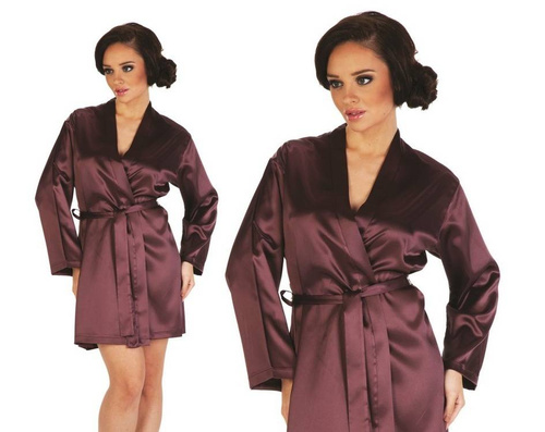 797 Dámský župan Classic Forex - švestka/švestka