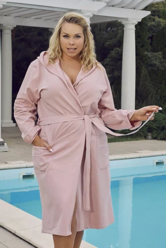 Karina Dámský župan Italian Fashion - pudrově růžový