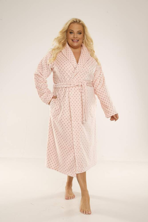 548 Dámský župan Melanie Long Forex - lososový