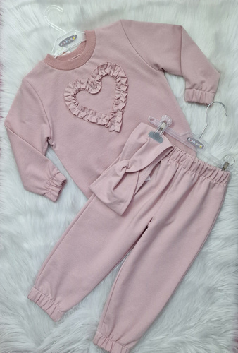 Mia Dětská mikina Bambarillo smoky pink - bavlna a elastan, měkký mikinový úplet | Pohodlí a styl