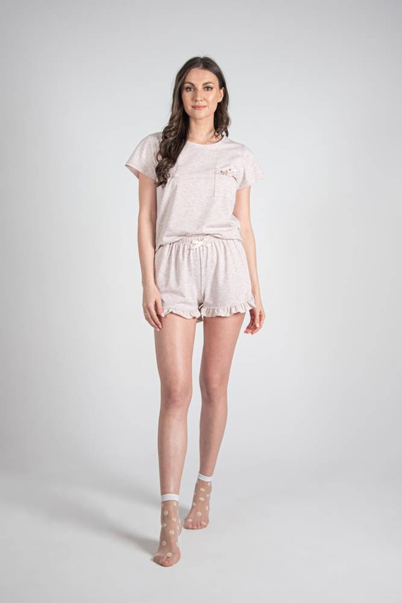 678 Mariposa II Forex dámské pyžamo - béžový melír