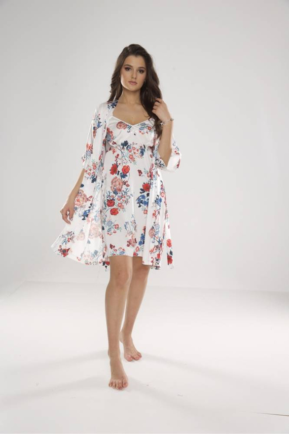 636 Lurdes Dámská košile De Lafense - ecru-červená