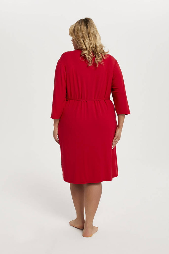 Song Dámský župan s 3/4 rukávy Italian Fashion - červený