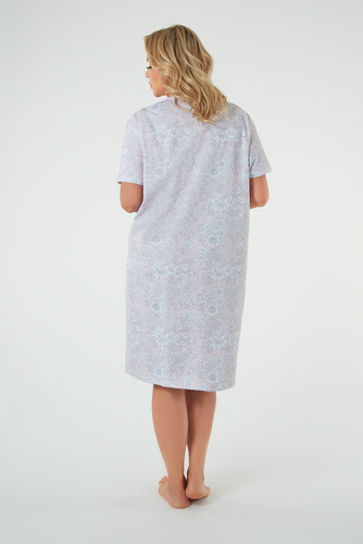 Noční košile Candela, krátký rukáv Italská móda - potisk