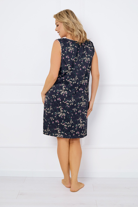 Noční košile a kojící šaty Almi, široká ramínka Italská móda - potisk