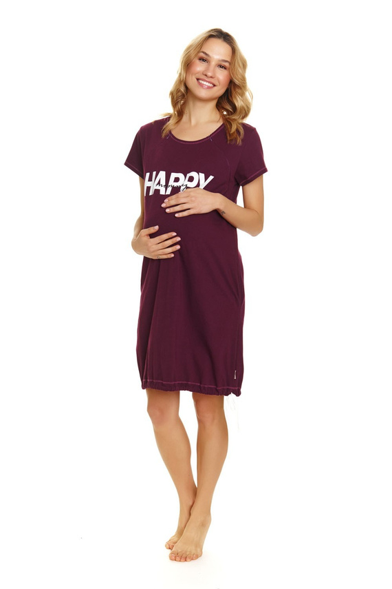 9504 Koszula Nocna do karmienia Doctor Nap - burgundy