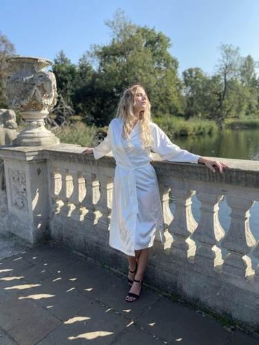 798 Klasický dámský župan Forex - perleťový