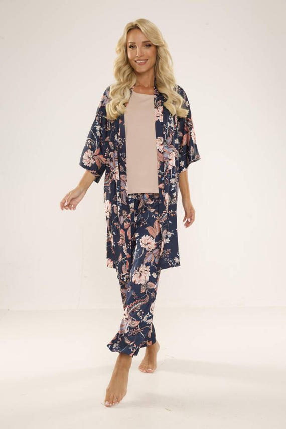 722 Lurdes Dámské pyžamo De Lafense - tmavě modré