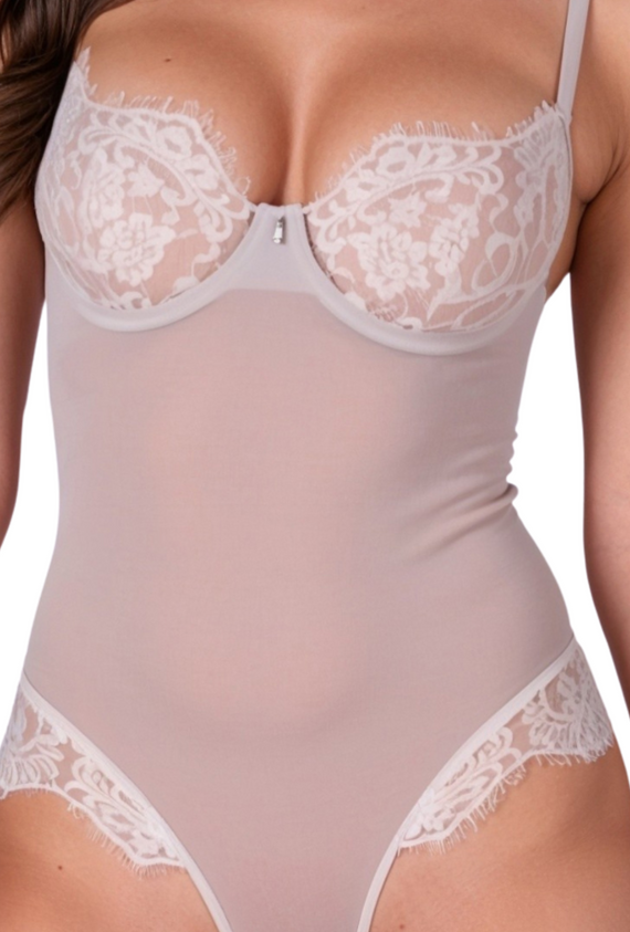Zovel Body Light Grey Passion grey - elegantní body pro ženy