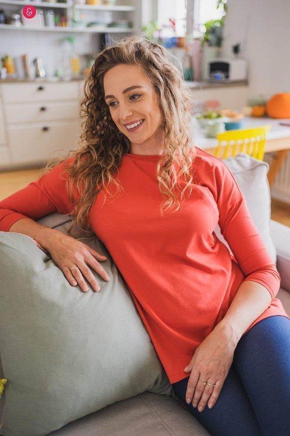 Mommy bluzka ciążowa i do karmienia Milk&Love morska zieleń