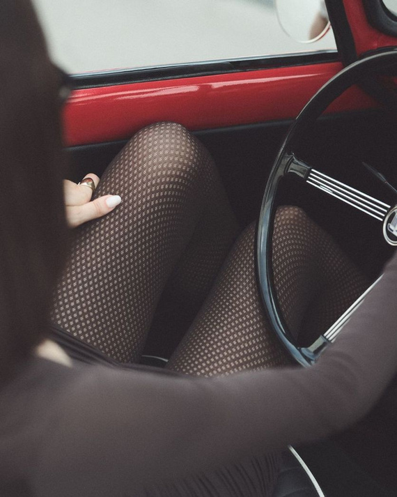 1236 Galia Punčocháče 80 den Gabriella chocco - vzorované, sametové, 3D technologie