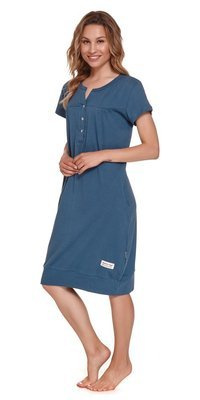 4348 Koszula Nocna ciążowa i do karmienia Doctor Nap - deep blue