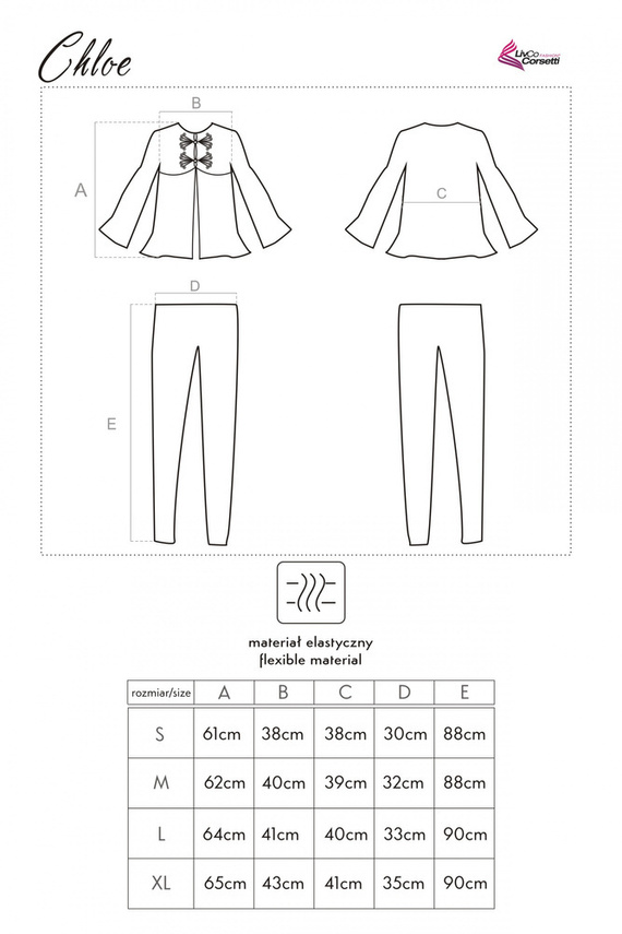 Chloe LC 90038 Dámské pyžamo LivCo Corsetti Fashion