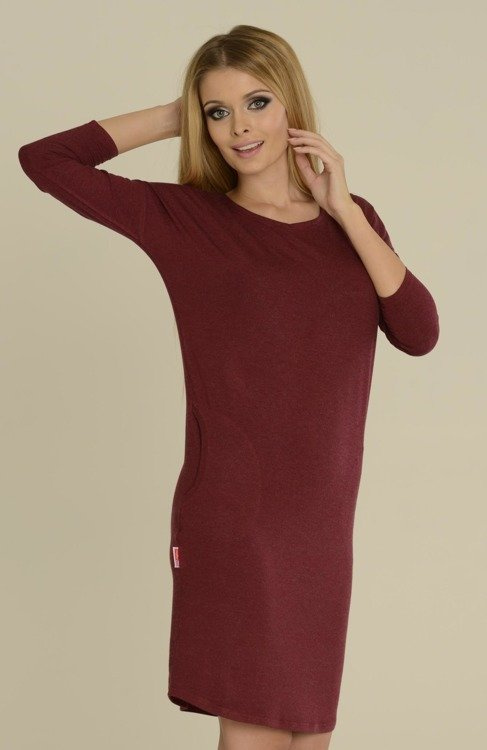 543 Paula noční košile 7/8 rukáv - světlý melír